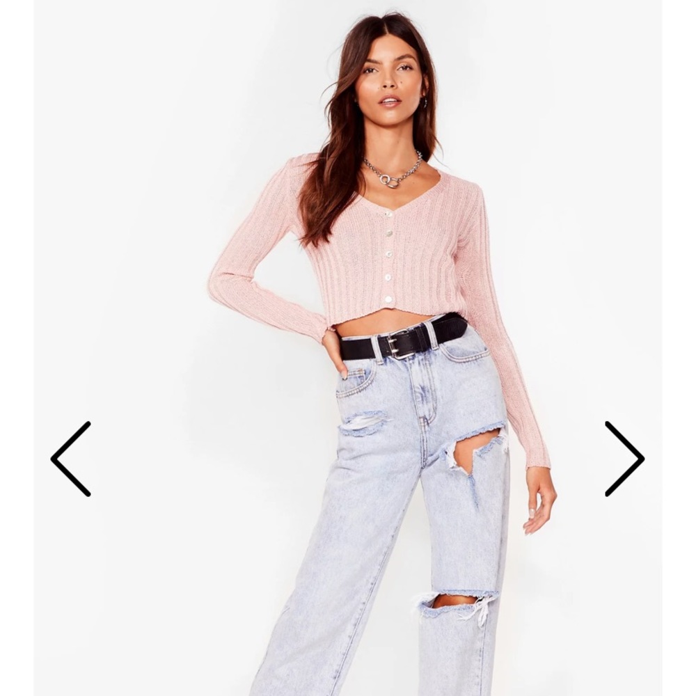 NASTY GAL “Cropped button down cardigan”